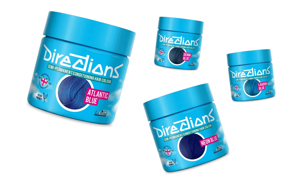 צבעי שיער בגוון כחול