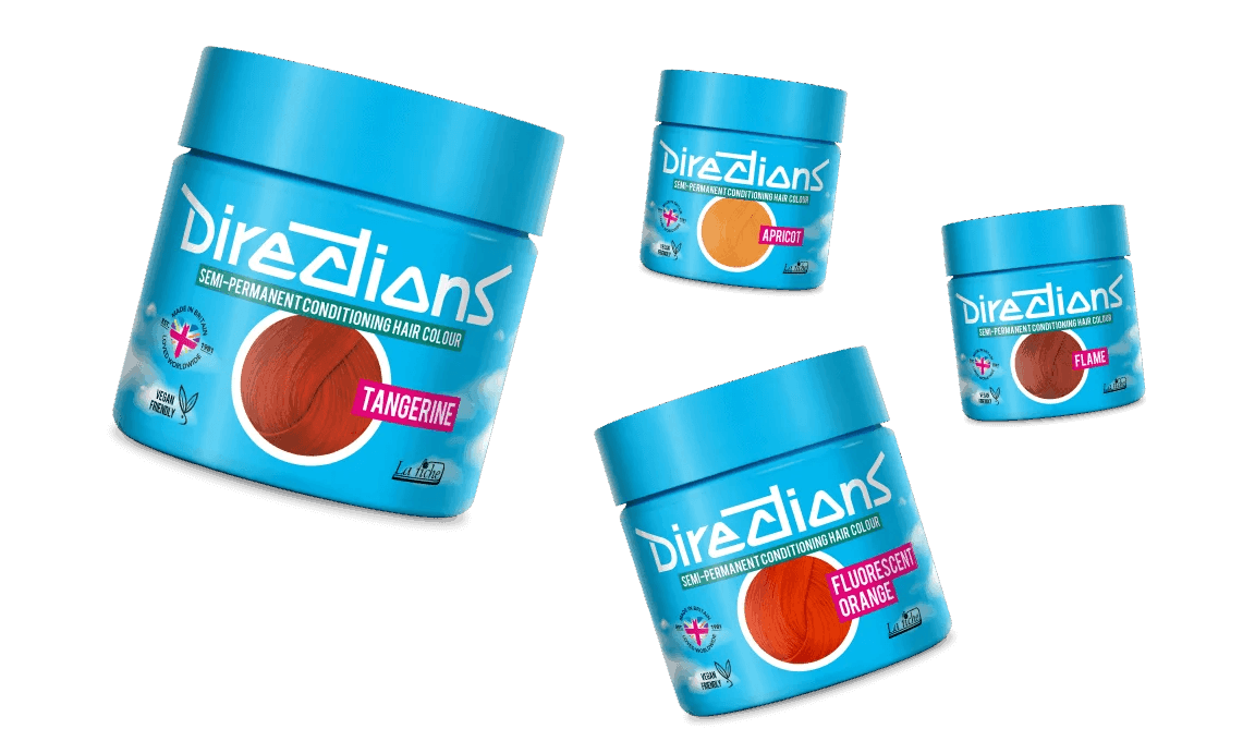 צבעי שיער בגוון כתום