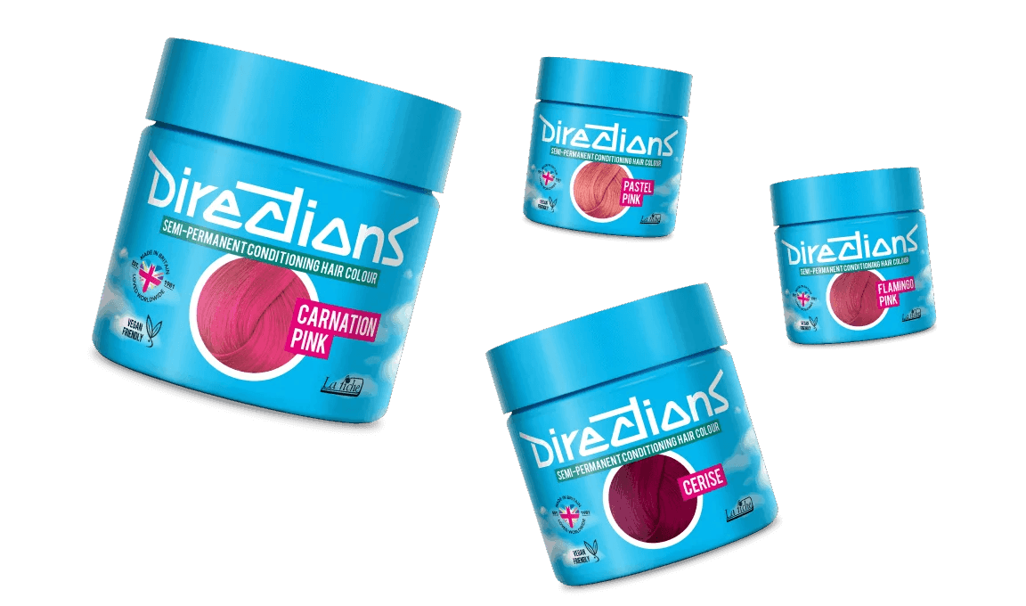 צבעי שיער בגוון ורוד