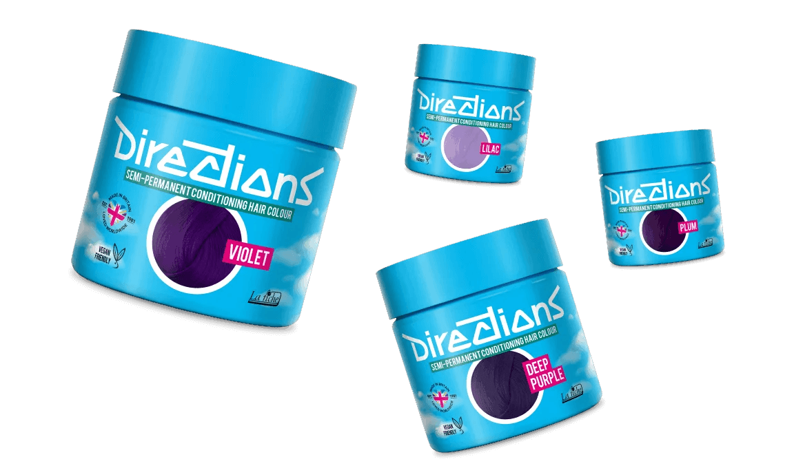 צבעי שיער בגוון סגול