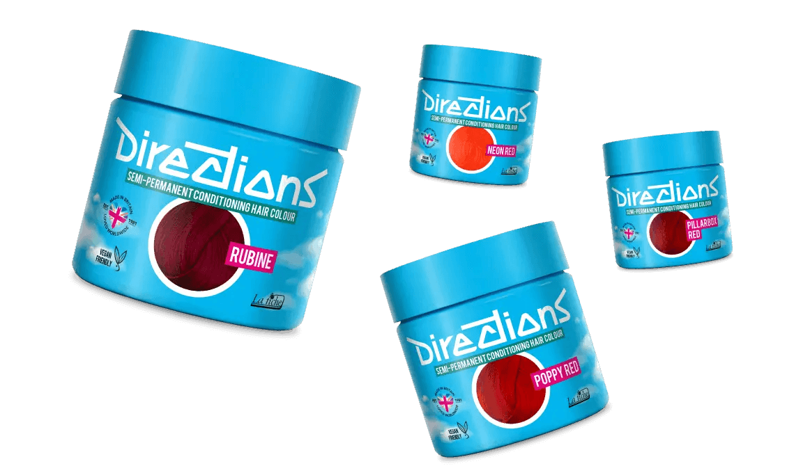 צבעי שיער בגוון אדום